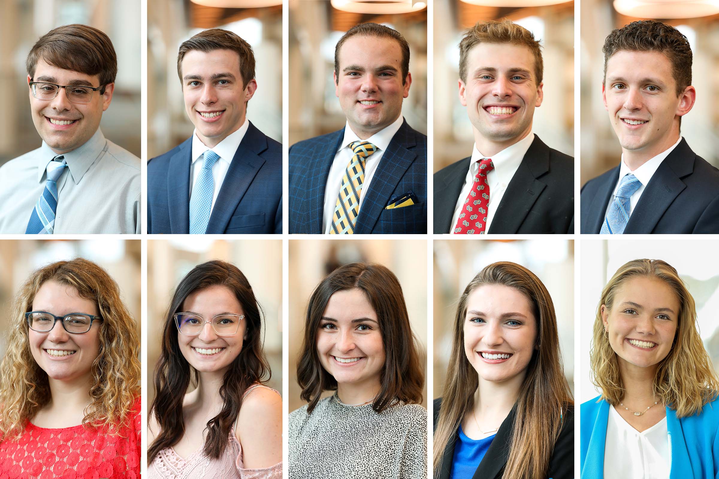 photos of the saint vincent college 2021 homecoming court members